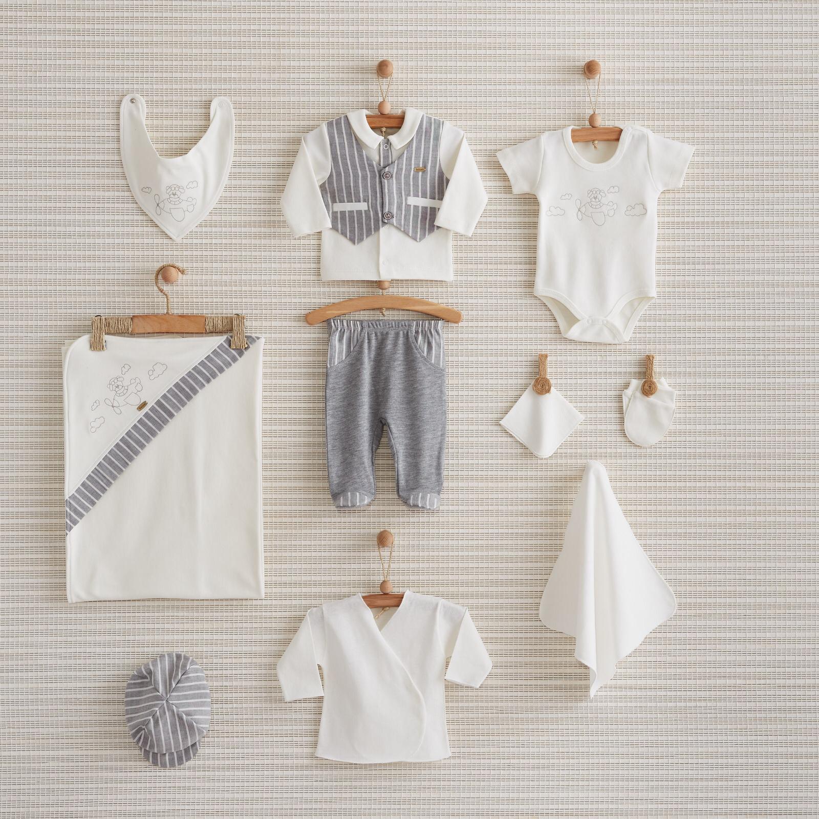 Nenny-Baby-Gray-Yenidoğan-Erkek-10 lu-Set
